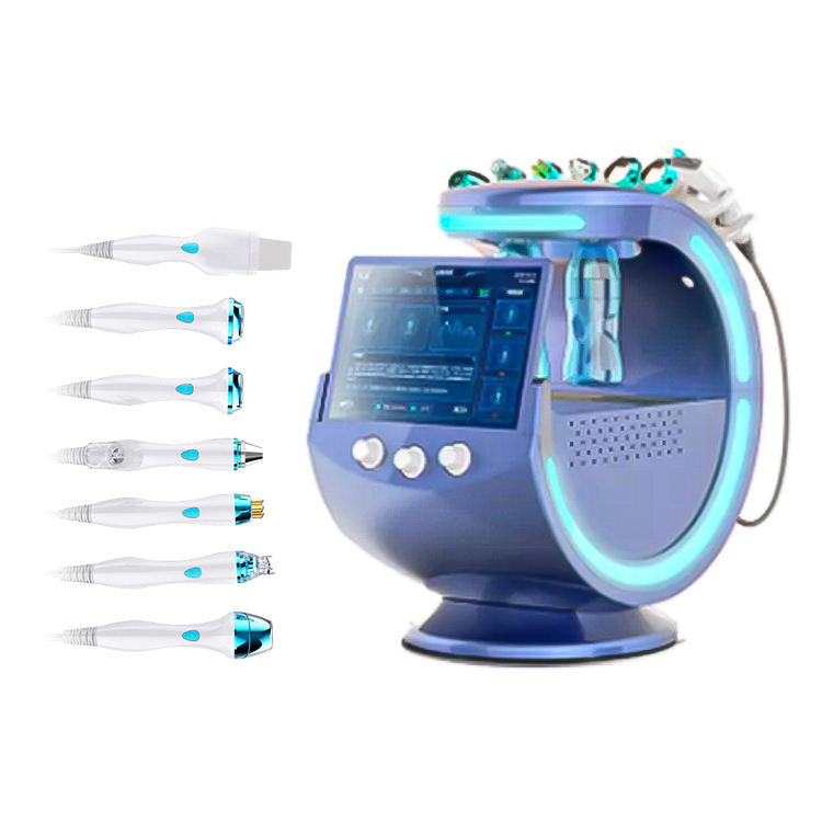 Factory Price Smart Ice Blue 7 in 1 Multifunctional Facial Skin Analyzer Ultrasonic Skin Rejuvenatio