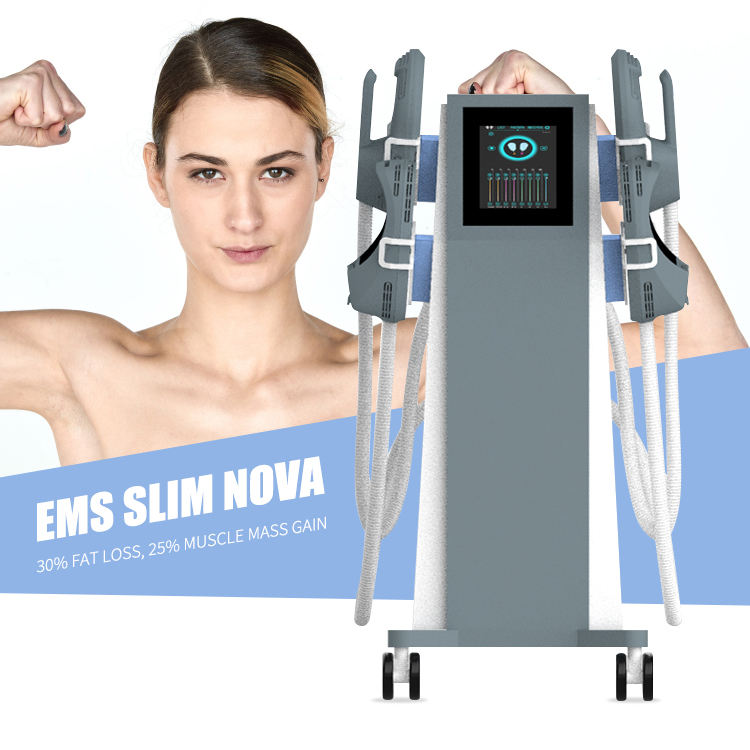 2023 Newest 10 Tesla 4 Handles Loss Weight EMS Sculpting Machine Body Ems slimming Electric EMS Musc